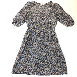 Silk French Flowery Dress